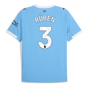 Fotbalové Dres Manchester City Ruben Dias #3 Domácí Oblečení 2025-26 Krátký Rukáv